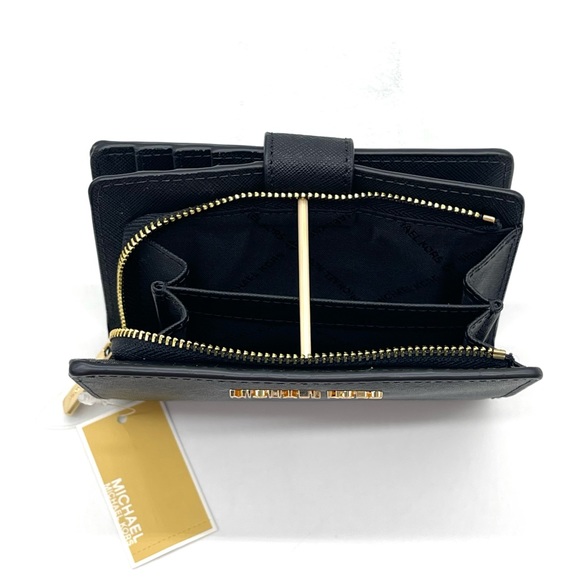 Michael Kors Medium Zip Corner Wallet Black - Picture 5 of 7